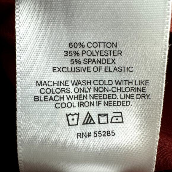 Express Fitted Tie Strap Peplum Cami Square Neck Smocked Ruffle Chic Red Small - Picture 4 of 6